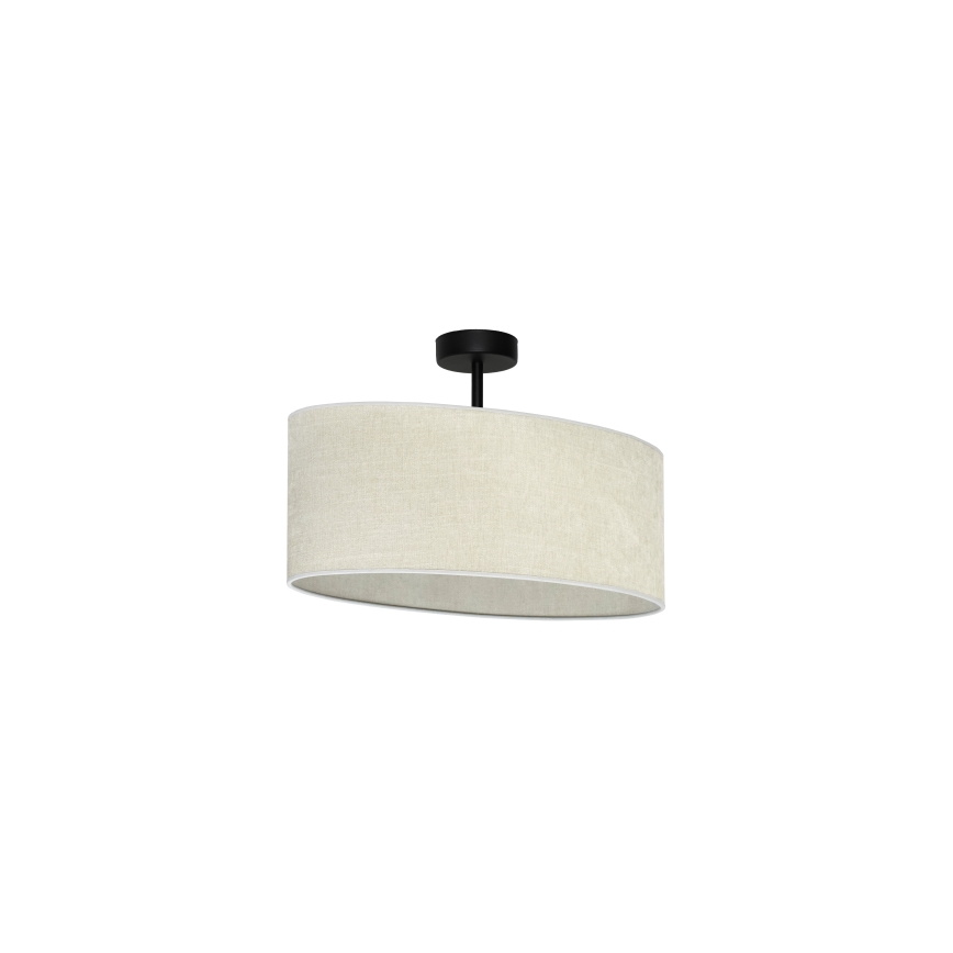 Duolla - Lampadario a plafone OVAL 1xE27/15W/230V grigio