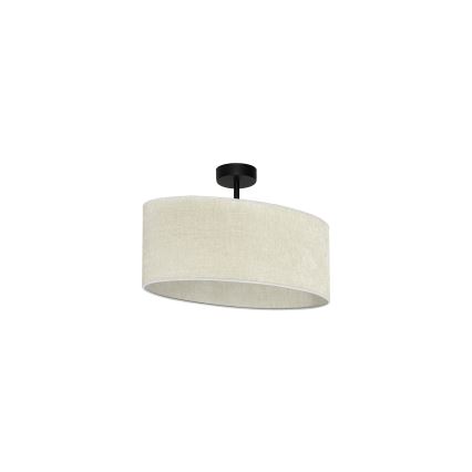 Duolla - Lampadario a plafone OVAL 1xE27/15W/230V grigio