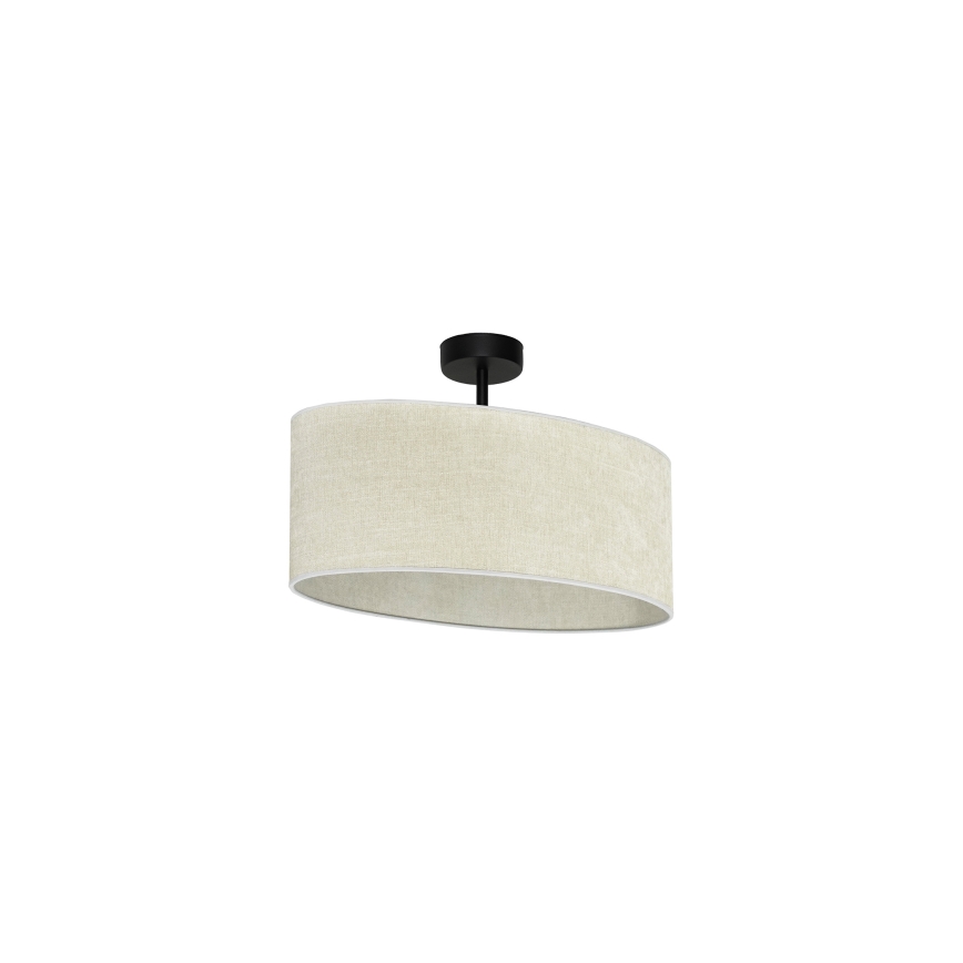 Duolla - Lampadario a plafone OVAL 1xE27/15W/230V grigio