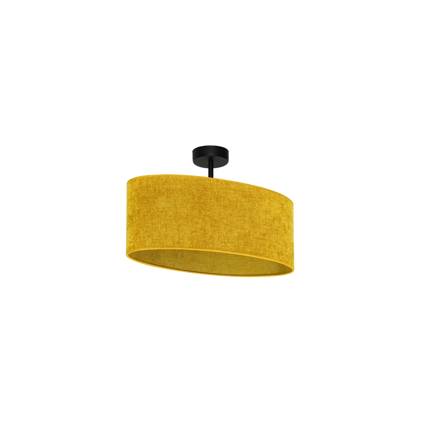 Duolla - Lampadario a plafone OVAL 1xE27/15W/230V marrone