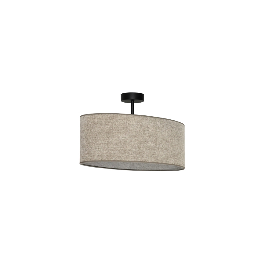 Duolla - Lampadario a plafone OVAL 1xE27/15W/230V marrone