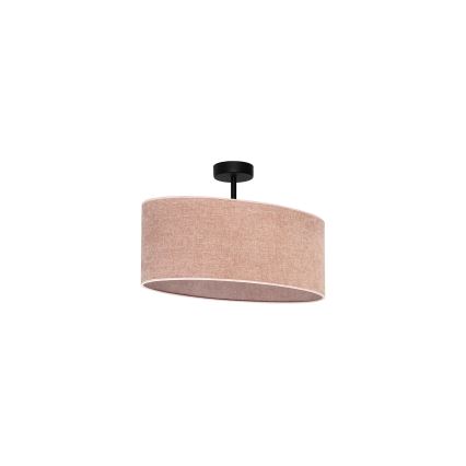 Duolla - Lampadario a plafone OVAL 1xE27/15W/230V rosa