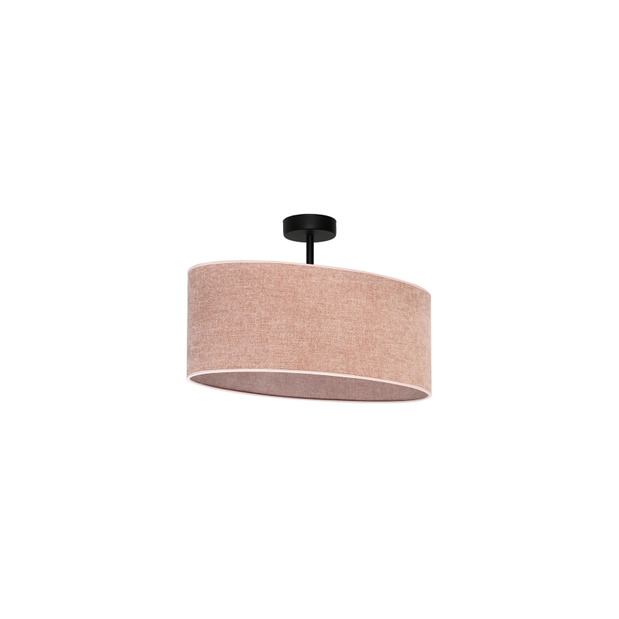 Duolla - Lampadario a plafone OVAL 1xE27/15W/230V rosa