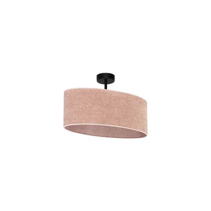 Duolla - Lampadario a plafone OVAL 1xE27/15W/230V rosa