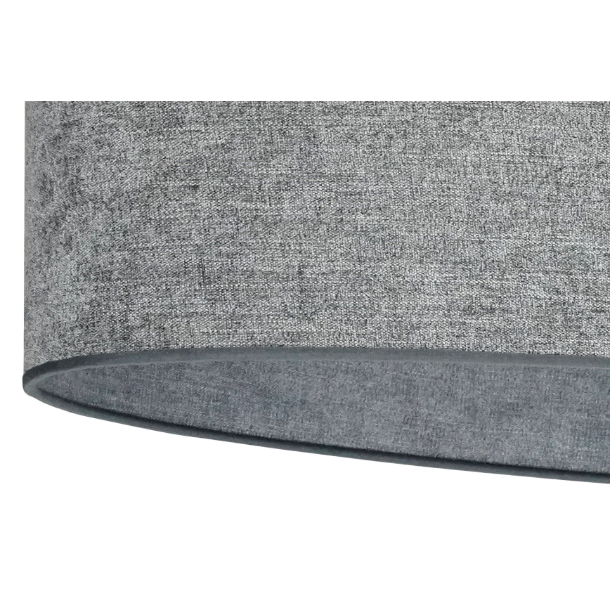Duolla - Lampadario a plafone OVAL 2xE27/15W/230V grigio