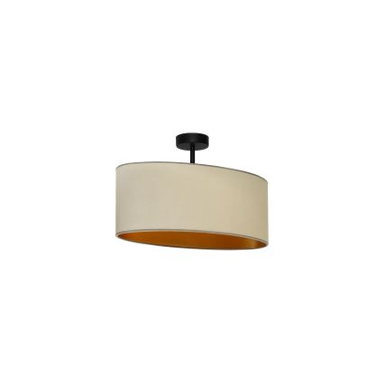 Duolla - Lampadario a plafone OVAL VEGAN 1xE27/15W/230V beige