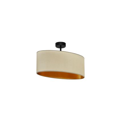 Duolla - Lampadario a plafone OVAL VEGAN 1xE27/15W/230V beige