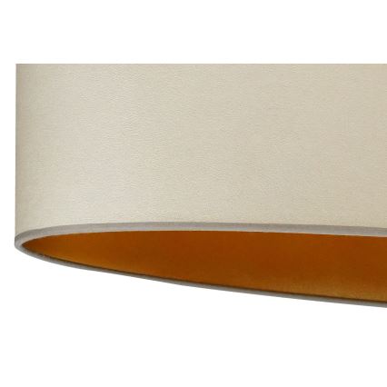 Duolla - Lampadario a plafone OVAL VEGAN 1xE27/15W/230V beige