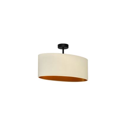 Duolla - Lampadario a plafone OVAL VEGAN 1xE27/15W/230V color crema