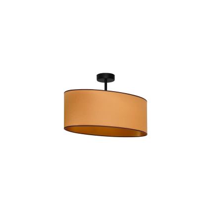 Duolla - Lampadario a plafone OVAL VEGAN 1xE27/15W/230V marrone