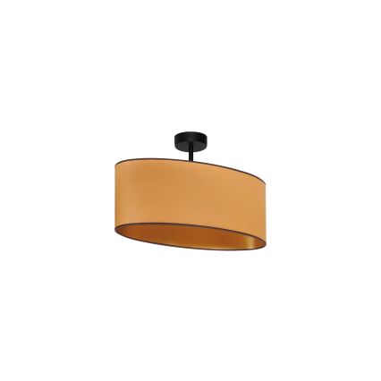 Duolla - Lampadario a plafone OVAL VEGAN 1xE27/15W/230V marrone