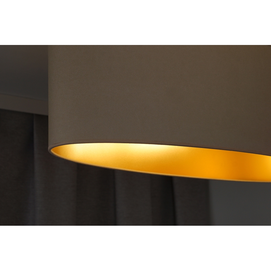 Duolla - Lampadario a plafone OVAL VEGAN 2xE27/15W/230V color crema
