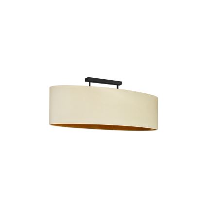 Duolla - Lampadario a plafone OVAL VEGAN 2xE27/15W/230V color crema