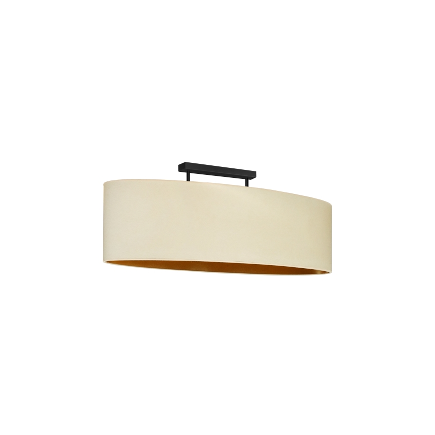 Duolla - Lampadario a plafone OVAL VEGAN 2xE27/15W/230V color crema