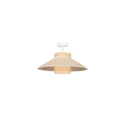 Duolla - Lampadario a plafone RIO RATTAN 1xE27/15W/230V diametro 45 cm beige/rattan