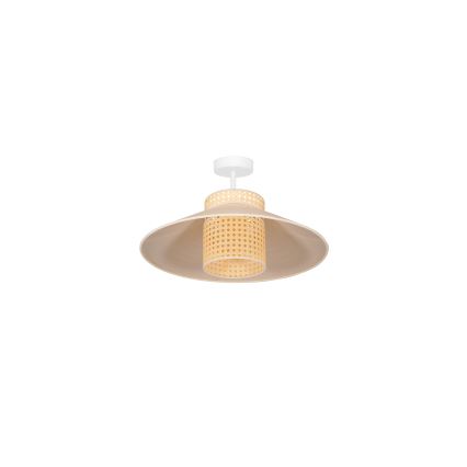 Duolla - Lampadario a plafone RIO RATTAN 1xE27/15W/230V diametro 45 cm beige/rattan
