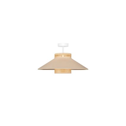 Duolla - Lampadario a plafone RIO RATTAN 1xE27/15W/230V diametro 45 cm beige/rattan