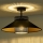 Duolla - Lampadario a plafone RIO RATTAN 1xE27/15W/230V diametro 45 cm nero/oro