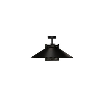 Duolla - Lampadario a plafone RIO RATTAN 1xE27/15W/230V diametro 45 cm nero/oro