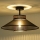 Duolla - Lampadario a plafone RIO SHINY 1xE27/15W/230V diametro 45 cm nero/rame