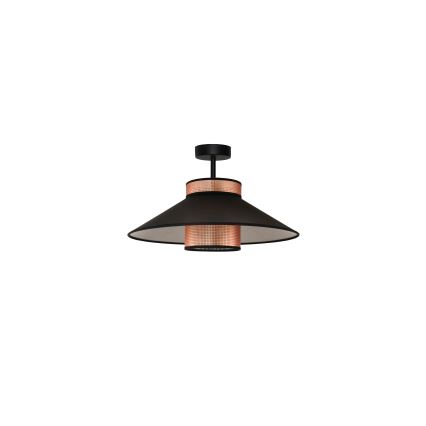 Duolla - Lampadario a plafone RIO SHINY 1xE27/15W/230V diametro 45 cm nero/rame