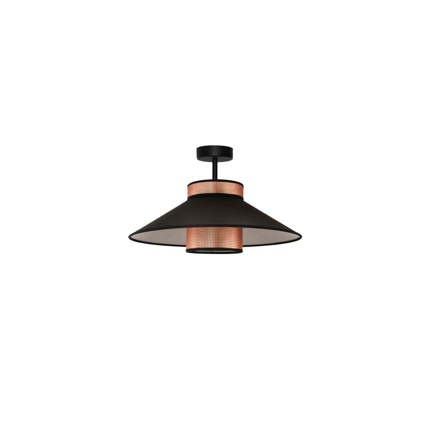 Duolla - Lampadario a plafone RIO SHINY 1xE27/15W/230V diametro 45 cm nero/rame