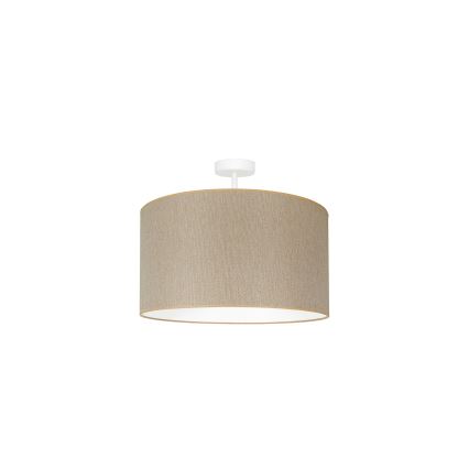 Duolla - Lampadario a plafone ROLLER ECO RECYCLING 1xE27/15W/230V diametro 45 cm color crema