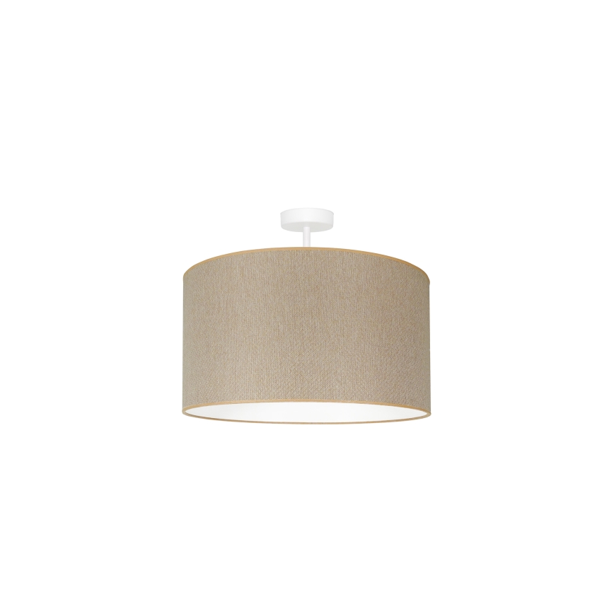 Duolla - Lampadario a plafone ROLLER ECO RECYCLING 1xE27/15W/230V diametro 45 cm color crema