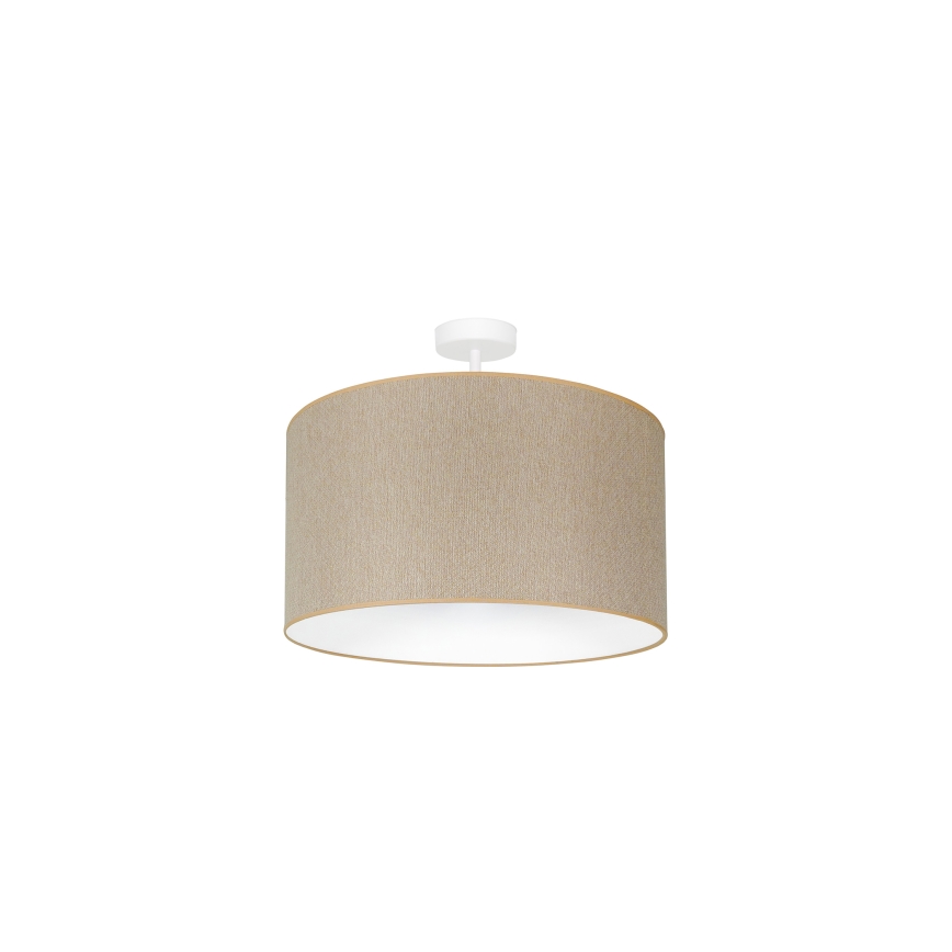Duolla - Lampadario a plafone ROLLER ECO RECYCLING 1xE27/15W/230V diametro 45 cm color crema