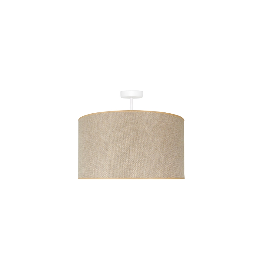 Duolla - Lampadario a plafone ROLLER ECO RECYCLING 1xE27/15W/230V diametro 45 cm color crema
