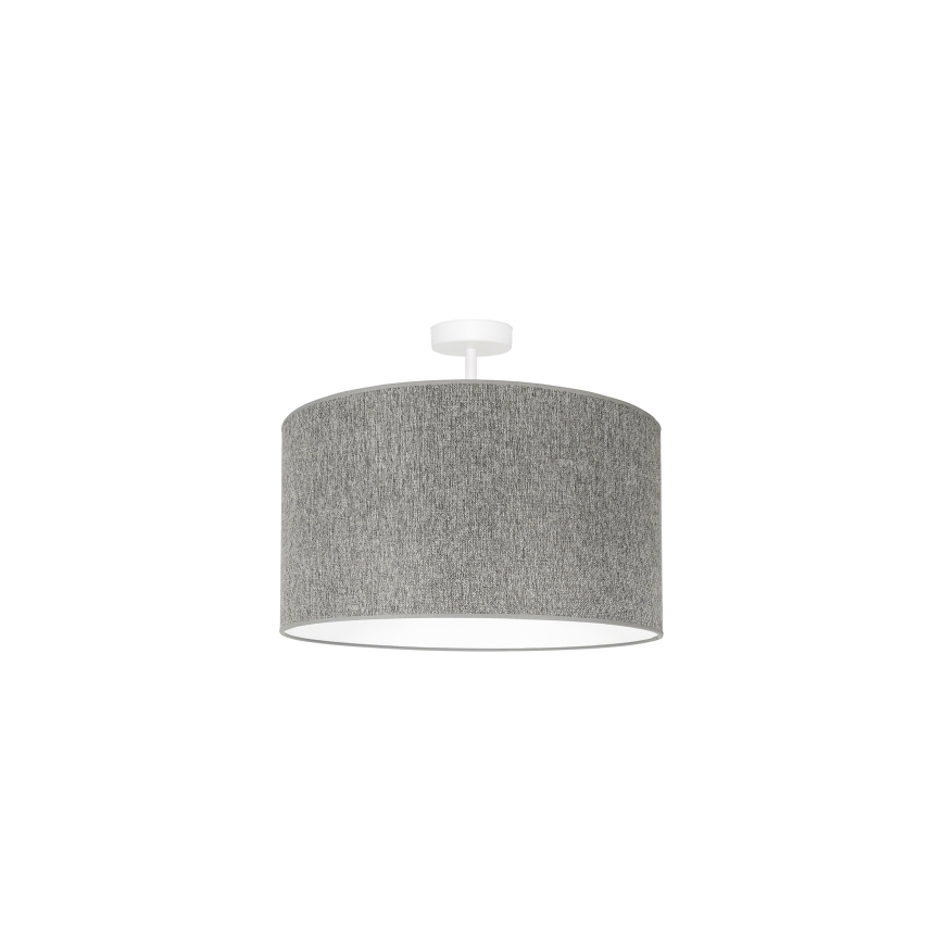 Duolla - Lampadario a plafone ROLLER ECO RECYCLING 1xE27/15W/230V diametro 45 cm grigio