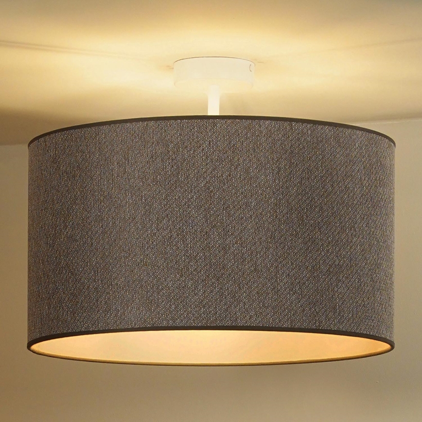 Duolla - Lampadario a plafone ROLLER ECO RECYCLING 1xE27/15W/230V diametro 45 cm marrone
