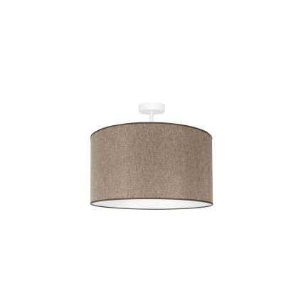 Duolla - Lampadario a plafone ROLLER ECO RECYCLING 1xE27/15W/230V diametro 45 cm marrone