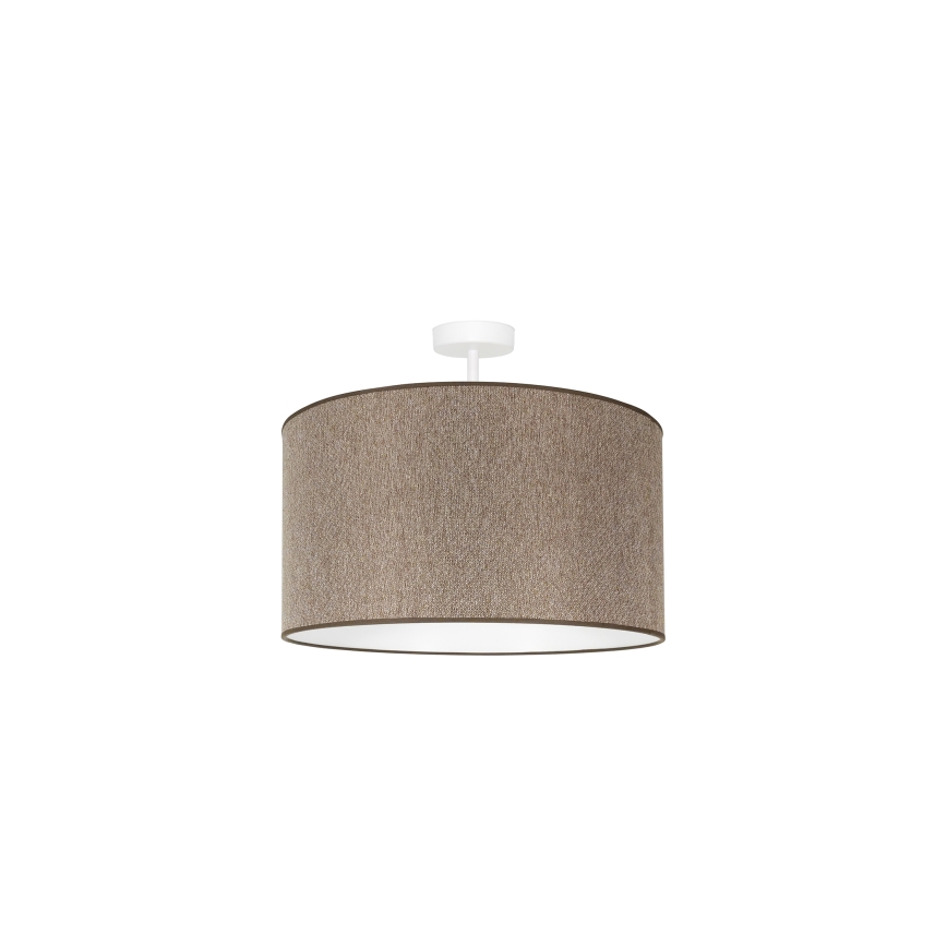 Duolla - Lampadario a plafone ROLLER ECO RECYCLING 1xE27/15W/230V diametro 45 cm marrone