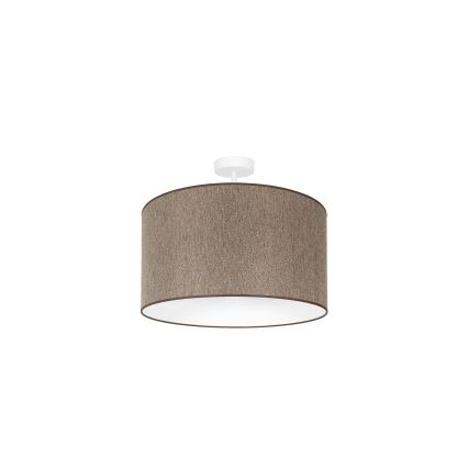 Duolla - Lampadario a plafone ROLLER ECO RECYCLING 1xE27/15W/230V diametro 45 cm marrone