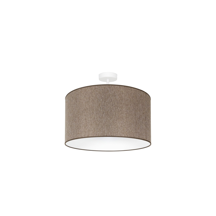 Duolla - Lampadario a plafone ROLLER ECO RECYCLING 1xE27/15W/230V diametro 45 cm marrone