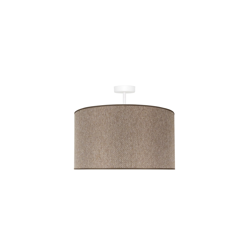 Duolla - Lampadario a plafone ROLLER ECO RECYCLING 1xE27/15W/230V diametro 45 cm marrone