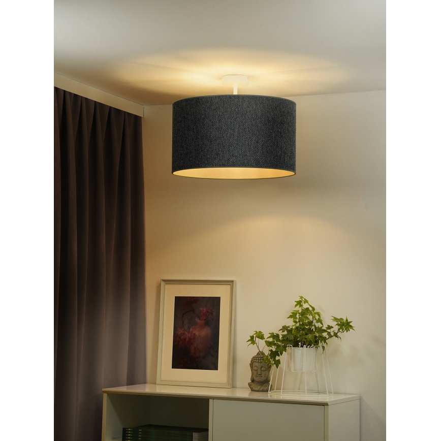 Duolla - Lampadario a plafone ROLLER ECO RECYCLING 1xE27/15W/230V diametro 45 cm verde