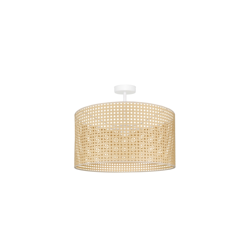 Duolla - Lampadario a plafone ROLLER RATTAN 1xE27/15W/230V diametro 45 cm beige