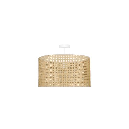 Duolla - Lampadario a plafone ROLLER RATTAN 1xE27/15W/230V diametro 45 cm beige