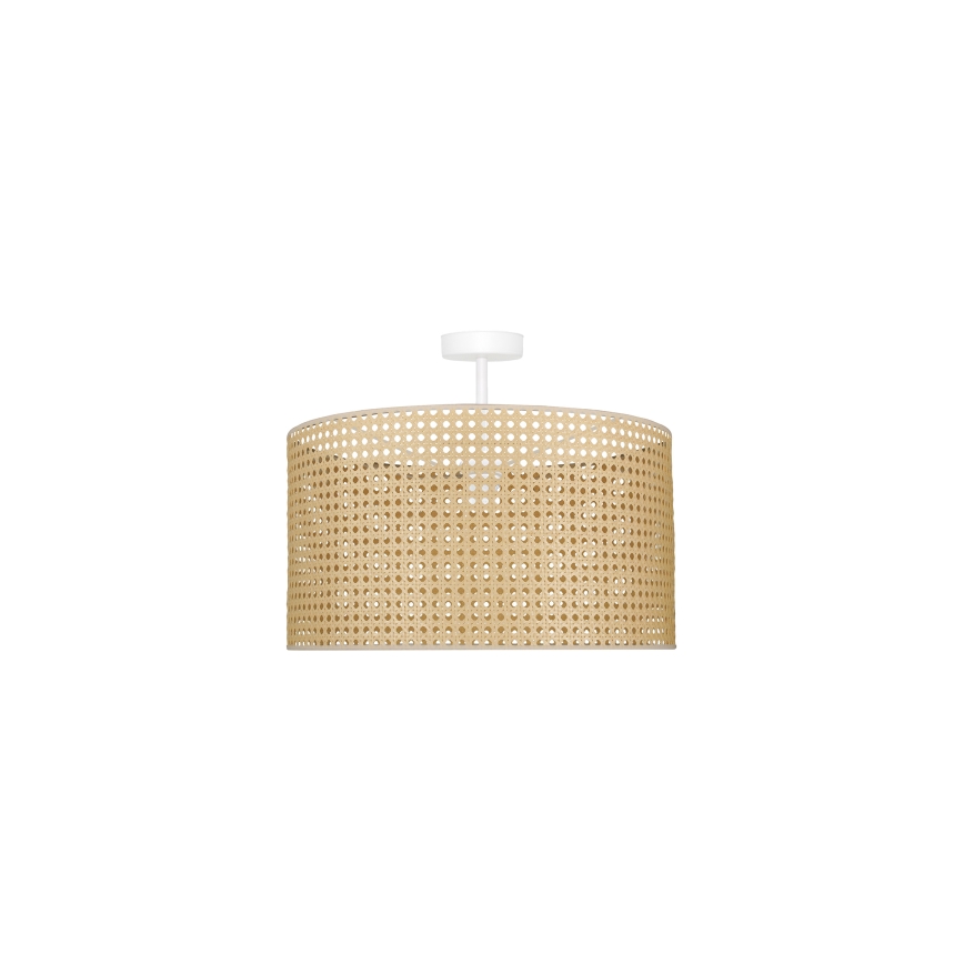 Duolla - Lampadario a plafone ROLLER RATTAN 1xE27/15W/230V diametro 45 cm beige