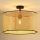 Duolla - Lampadario a plafone ROLLER RATTAN 1xE27/15W/230V diametro 45 cm beige/nero