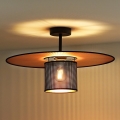 Duolla - Lampadario a plafone TOKYO SHINY 1xE27/15W/230V diametro 50 cm nero/rame