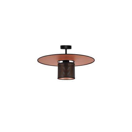 Duolla - Lampadario a plafone TOKYO SHINY 1xE27/15W/230V diametro 50 cm nero/rame