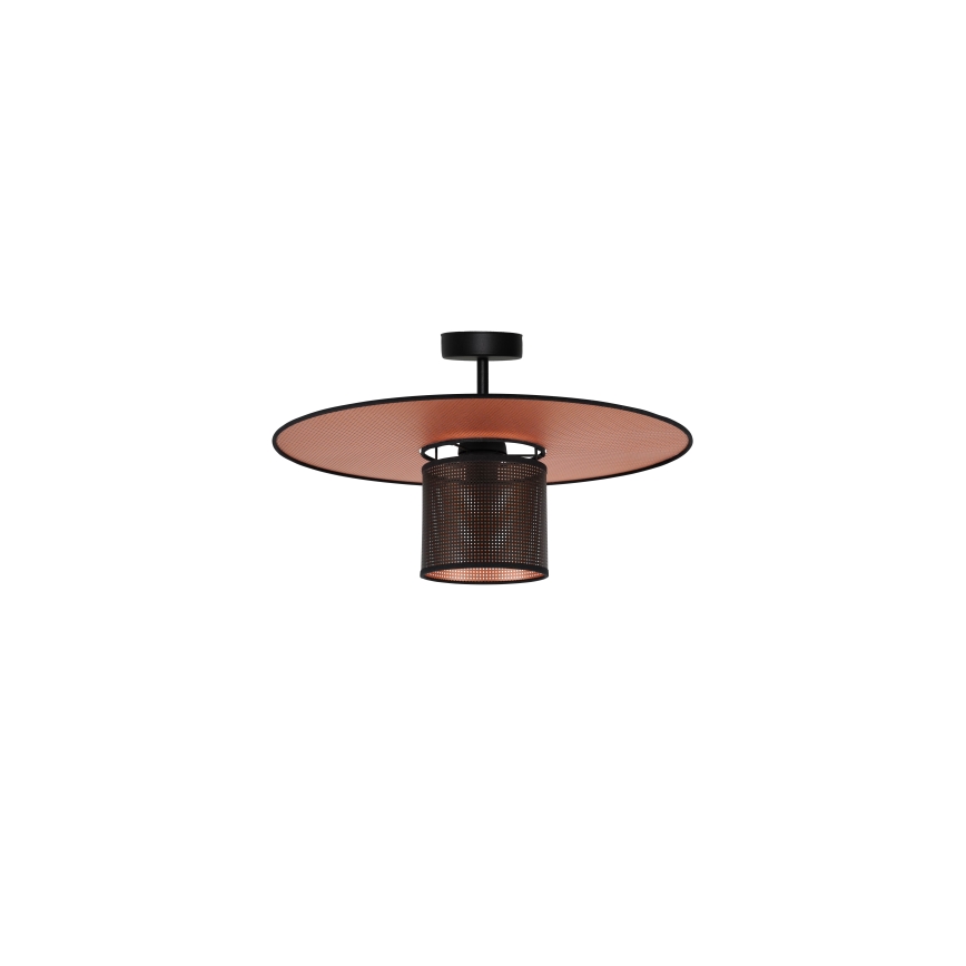 Duolla - Lampadario a plafone TOKYO SHINY 1xE27/15W/230V diametro 50 cm nero/rame