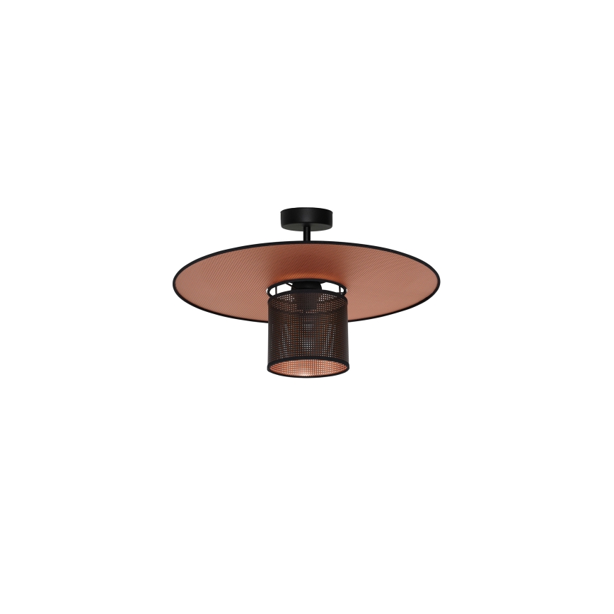 Duolla - Lampadario a plafone TOKYO SHINY 1xE27/15W/230V diametro 50 cm nero/rame