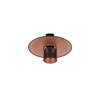 Duolla - Lampadario a plafone TOKYO SHINY 1xE27/15W/230V diametro 50 cm nero/rame