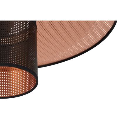 Duolla - Lampadario a plafone TOKYO SHINY 1xE27/15W/230V diametro 50 cm nero/rame
