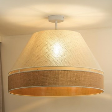 Duolla - Lampadario a plafone YUTE AVIGNON 1xE27/15W/230V diametro 60 cm color crema/beige