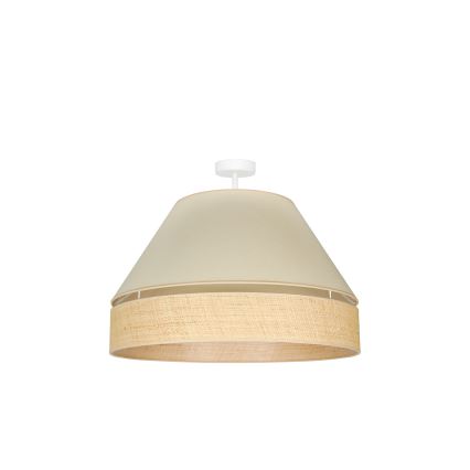 Duolla - Lampadario a plafone YUTE AVIGNON 1xE27/15W/230V diametro 60 cm color crema/beige